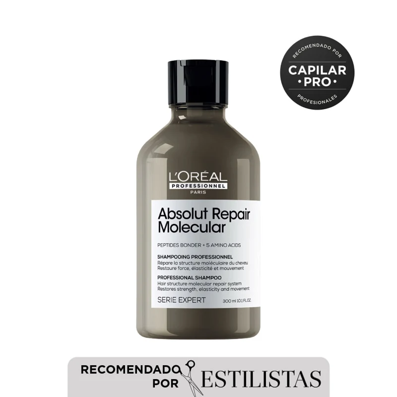 LOREAL PROFESS SHAMPOO SERIE EXPERT ABSOLUT REPAIR MOLECULAR X 300 ML R