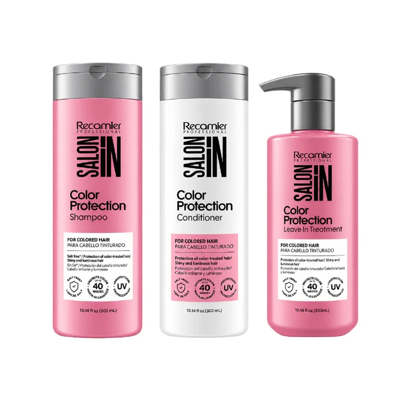 SALOON IN OFERTA SHAMPOO 300 ML/ACONDICIONADOR 300 ML/CR DE PEINAR 300 ML COLR G