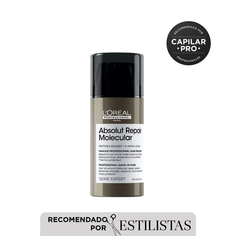 LOREAL PROFESS TERMOPROTECTOR SERIE EXPERT ABSOLUT REPAIR MOLECULAR X100 ML LEAV
