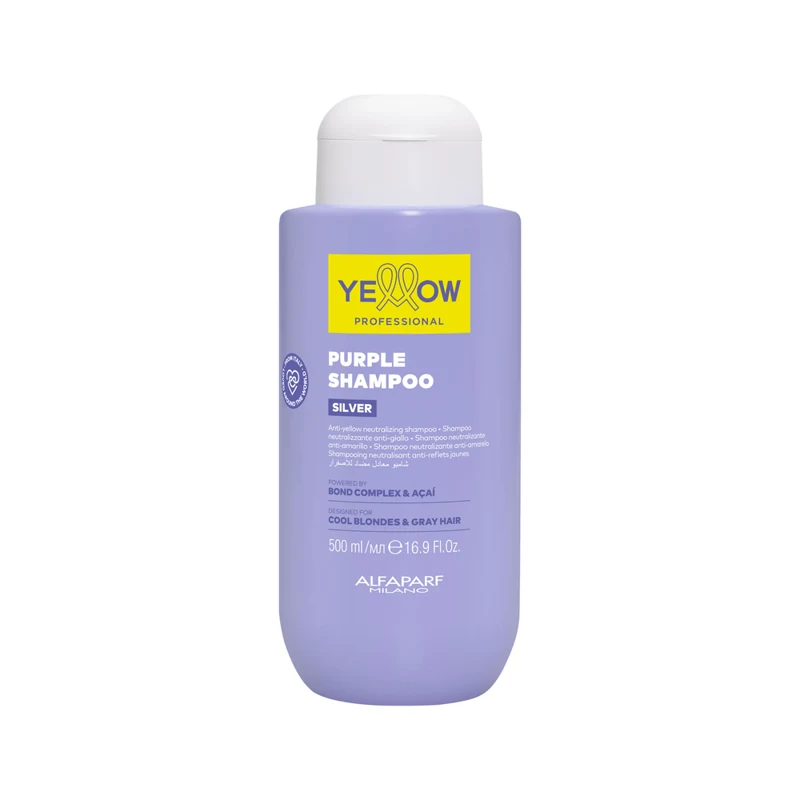 YELLOW SHAMPOO X 0500 ML PURPLE SILVER