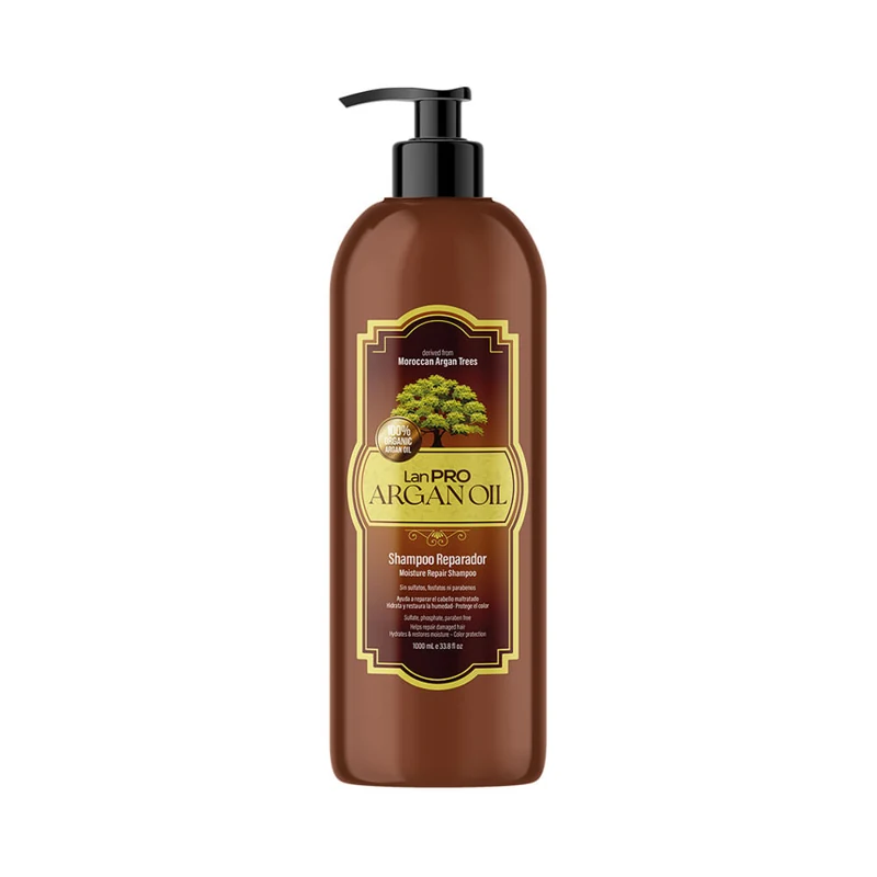 LAN.PRO SHAMPOO X 1000ML ARGAN OIL REPARADOR LANOSTERIN PROFESIONAL