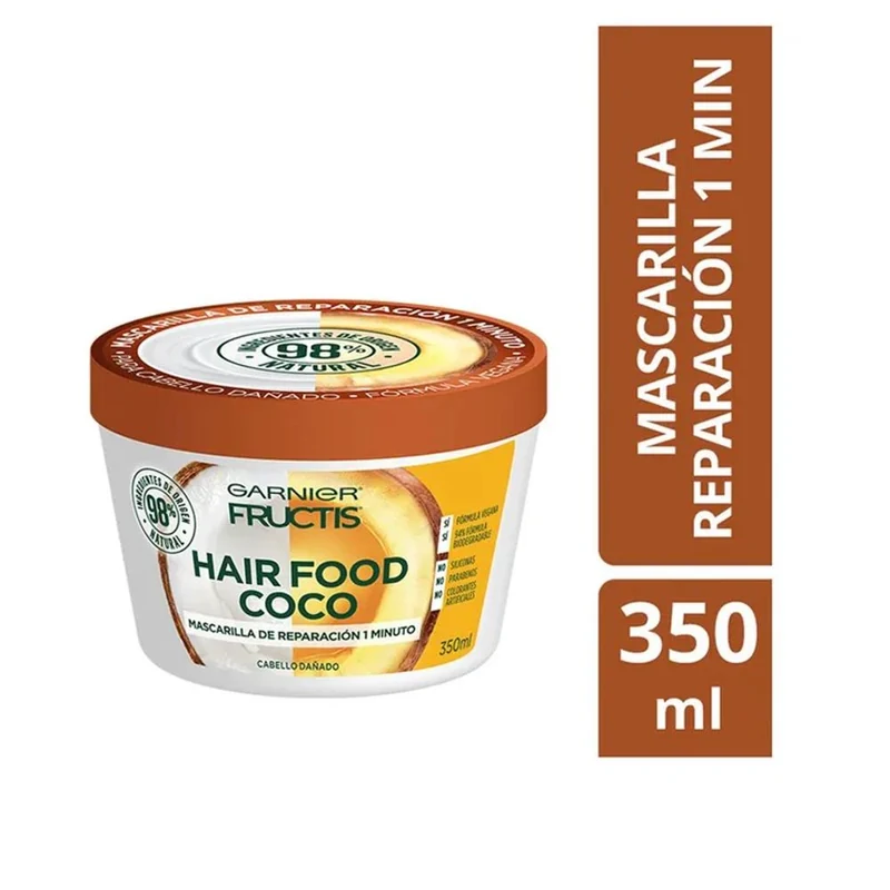 FRUCTIS TRATAMIENTO POTE HAIR FOOD X 350 ML COCO