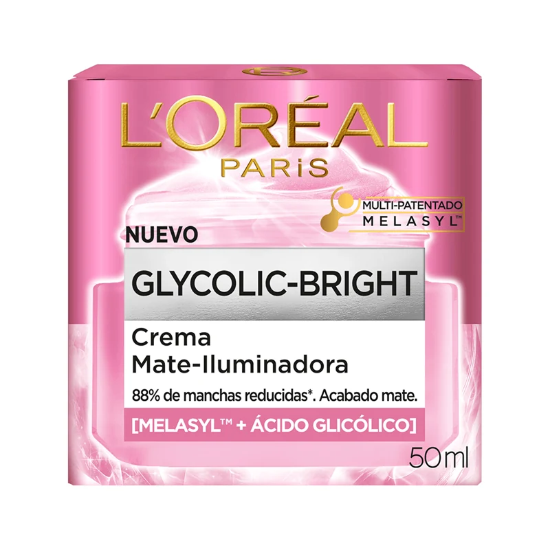 LOREAL CREMA GLYCOLIC BRITHT MATTE X 50 ML LUMINIZING