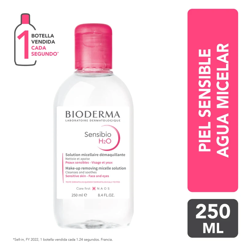 BIODERMA SENSIBIO AGUA MICELAR X 250 ML H2O PIEL SENSIBLE