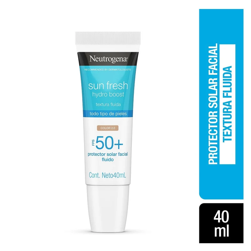 NEUTROGENA BLOQUEADOR SUN FRESH FPS 50 X 40 ML TUBO CON COLOR 2.0