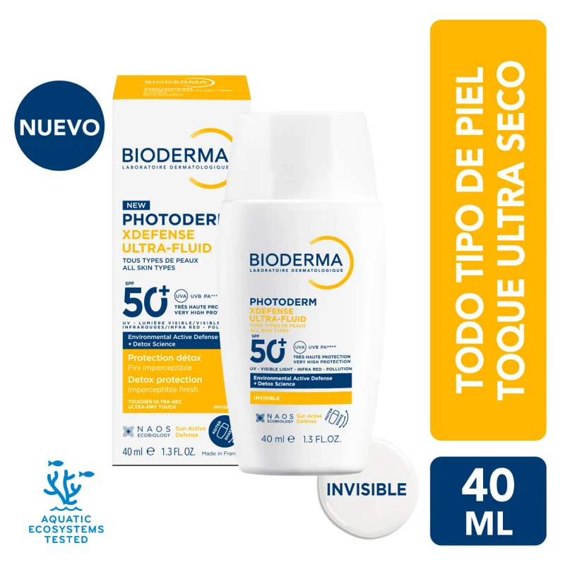 BIODERMA PHOTODERM BLOQUEADOR FACIAL CR S/COL SPF 50+ X 40 ML XDEFENSE ULTRA-FLU