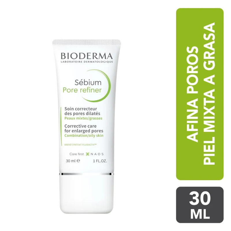 BIODERMA SEBIUM CREMA HIDRATANTE X 30 ML PORE REFINER (REDUCE BRILLO)