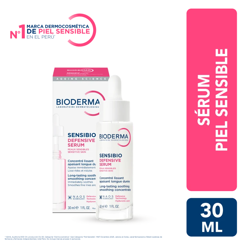 BIODERMA SENSIBIO SERUM X 30 ML DEFENSIVE PIEL SENSIBLE