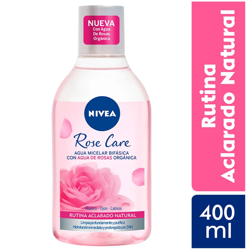 NIVEA MICELLAIR AGUA MICELAR AGUA DE ROSAS 400 ML