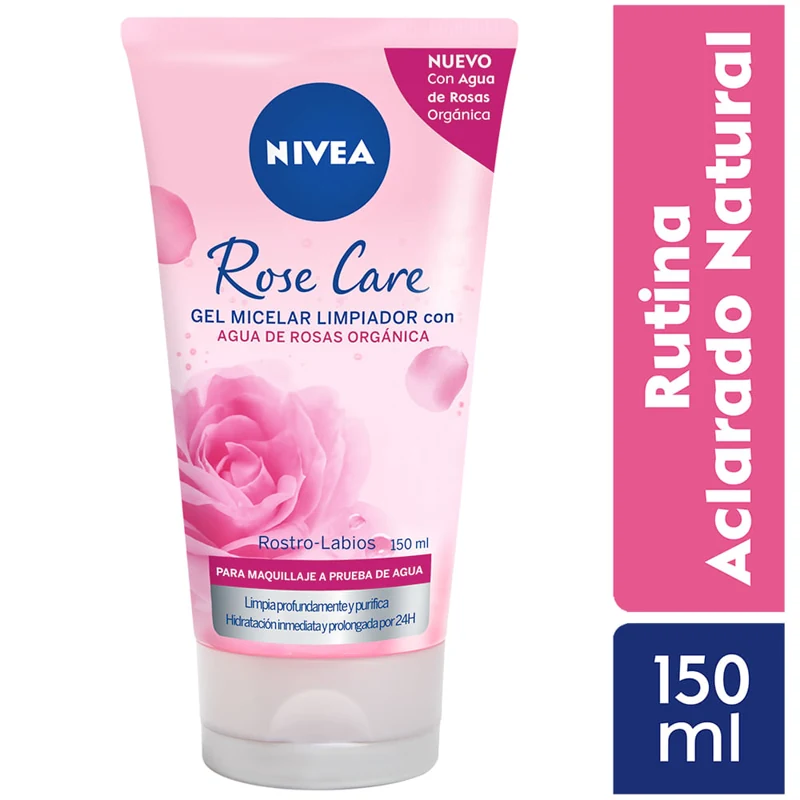 NIVEA CARE GEL LIMPIADOR X 150 ML ROSE CARE