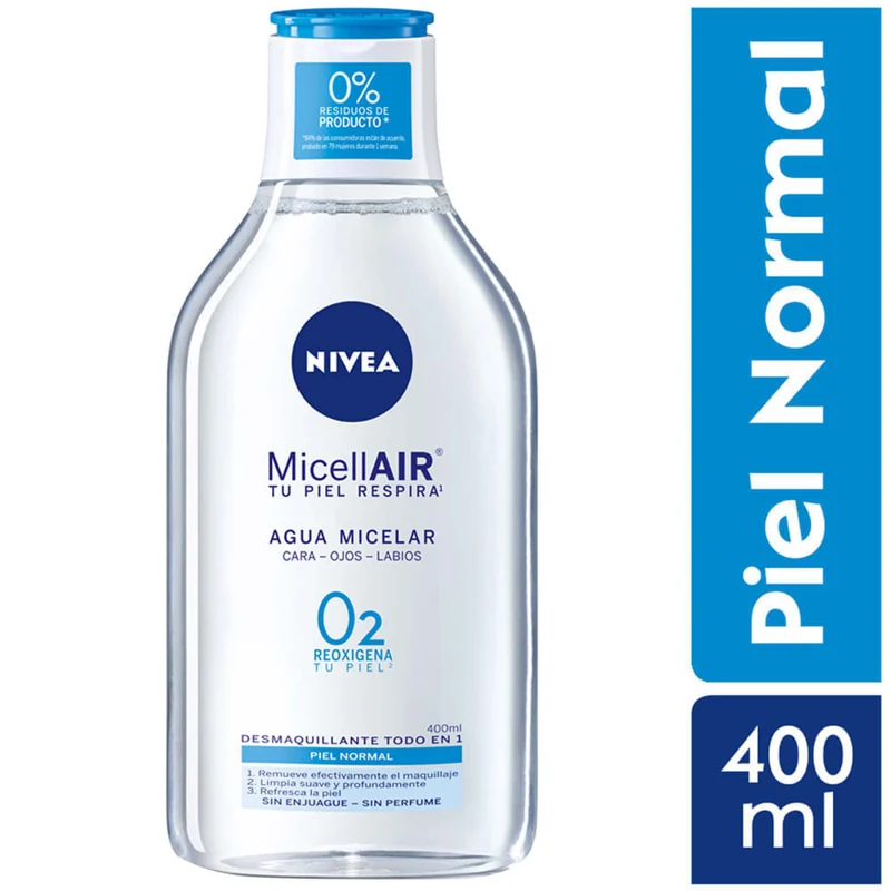 NIVEA VISAGE AGUA MICELAR X 400 ML 5 EN 1 PIEL NORMAL