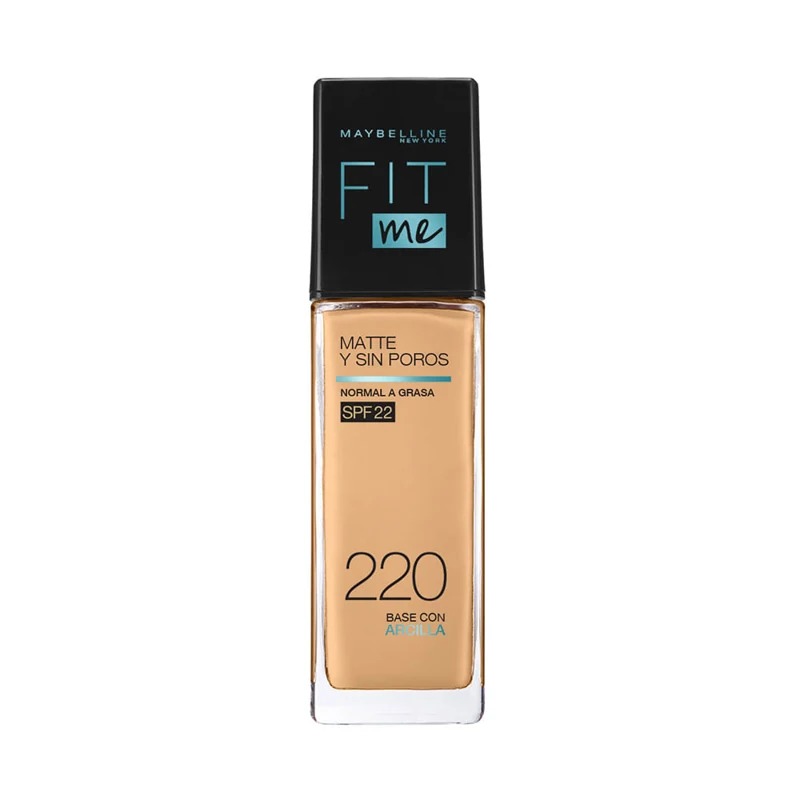 MAYBELLINE MAQUILLAJE FIT ME MATTE PORELESS 220 NATURAL BEIGE