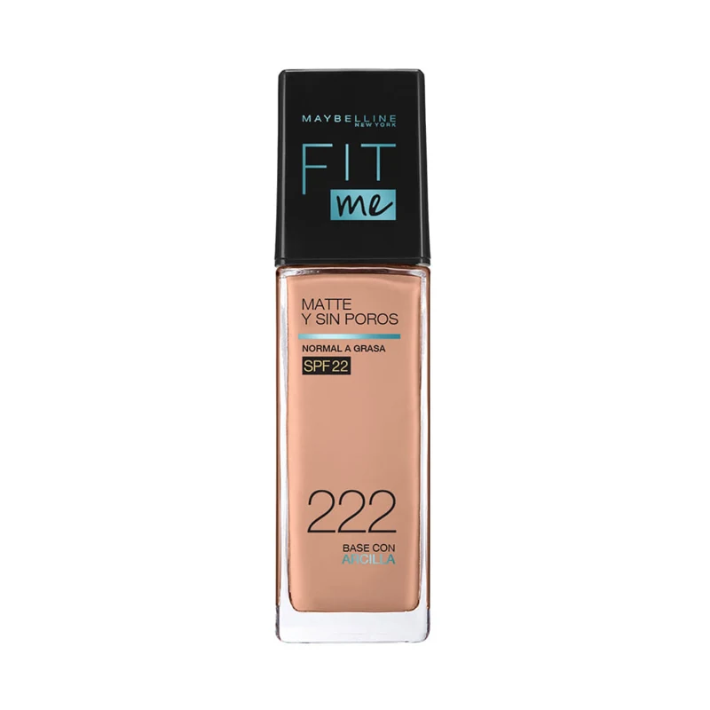 MAYBELLINE MAQUILLAJE FIT ME MATTE PORELESS 222 TRUE BEIGE