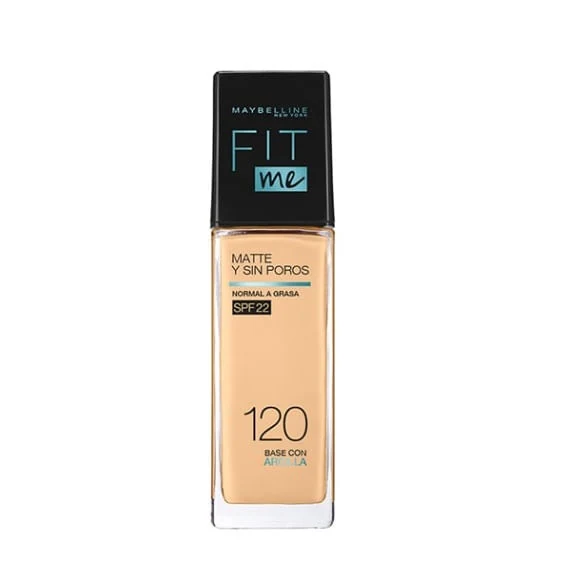 MAYBELLINE MAQUILLAJE FIT ME MATTE PORELESS 120 CLASSIC IVORY