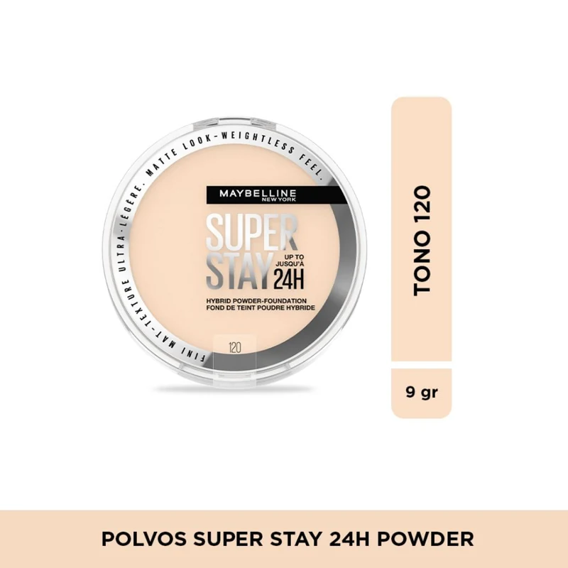 MAYBELLINE POLVO COMPACTO SUPER STAY 24H POWDER 120