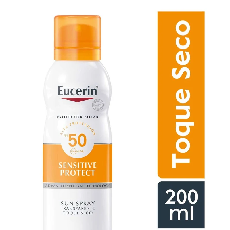 EUCERIN BLOQUEADOR SPRAY FPS 50 X 200 ML SENSITIVE PROTECT TOQUE SECO