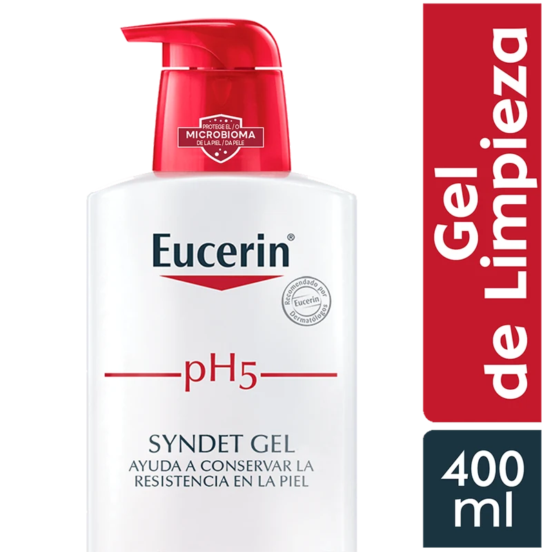 EUCERIN PH5 GEL SYNDET X 400 ML CUERPO Y ROSTROC/DISPENSADOR