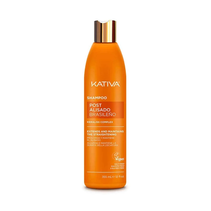KATIVA SHAMPOO X 355 ML POST ALISADO BRASILEÑO (KERALISS COMPLEX)