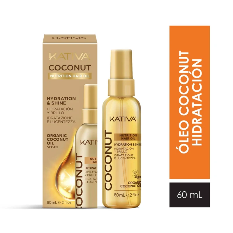 KATIVA COCONUT ACEITE RECONSTRUCTION OIL X 60 ML (RECONSTRUCCION Y BRILLO)