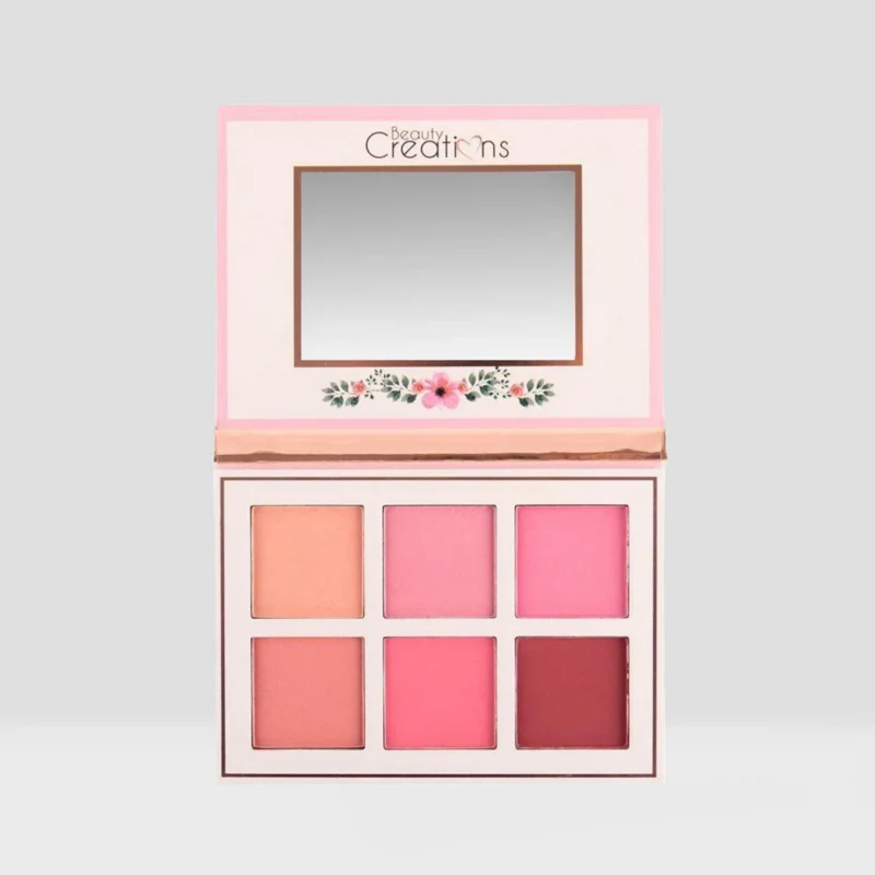 BEAUTY CREATIONS FLORAL BLOOM PALETA DE 6 RUBORES 21.2G