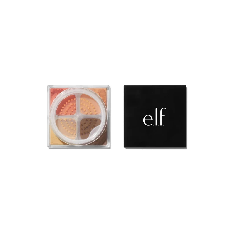 E.L.F. SET IT BRIGHT POLVO SUELTO CORRECTOR E ILUMINADOR 4 TONOS - DEEP/RICH 10.6 G