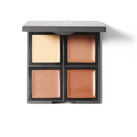 E.L.F. CREAM CONTOUR PALETTE - PALETA DE CONTORNO E ILUMINADOR EN CREMA 4 TONOS