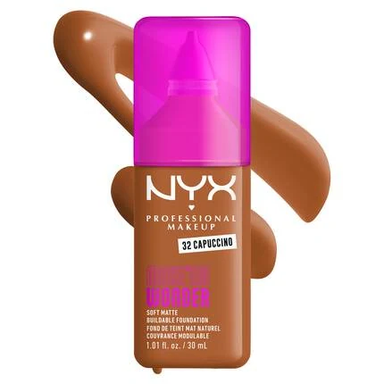NYX MAKE EM WONDER SOFT MATTE BUILDABLE FOUNDATION - TONO 32 CAPPUCCINO (30 ML)