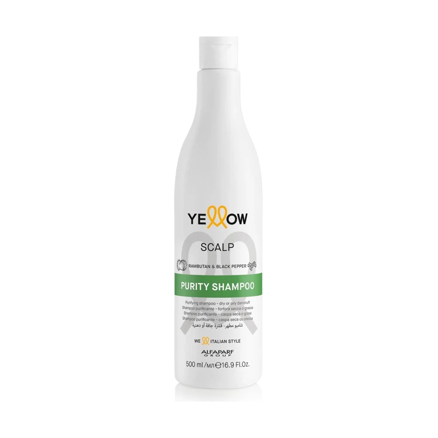 YELLOW SHAMPOO X 0500 ML SCALP PURITY (CASPA)