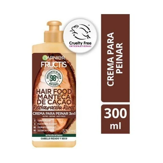 FRUCTIS CREMA DE PEINAR X 300 ML HAIR FOOD CACAO