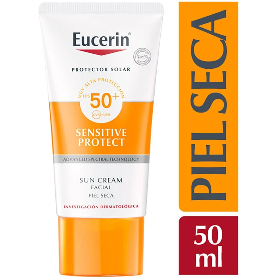 EUCERIN BLOQUEADOR FACIAL CREMA FPS 50 X 50 ML SENSITIVE PROTECT P. SECA