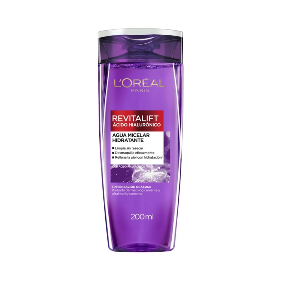 LOREAL AGUA MICELAR REVITALIFT X 200 ML ACIDO HILURONICO