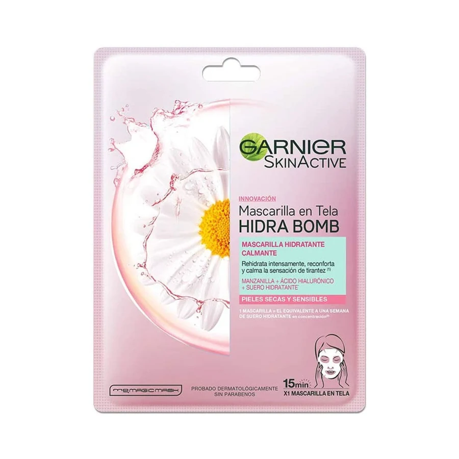 GARNIER MASCARILLA TELA PARA ROSTRO HIDRA BOMB CALMANTE P SECA