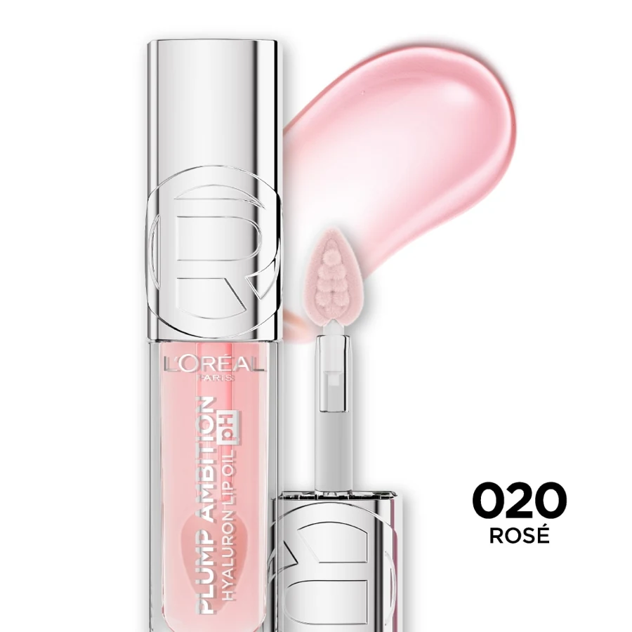 L’ORÉAL PARIS PLUMP AMBITION HYALURON LIP OIL - TONO 020 PH ROSE