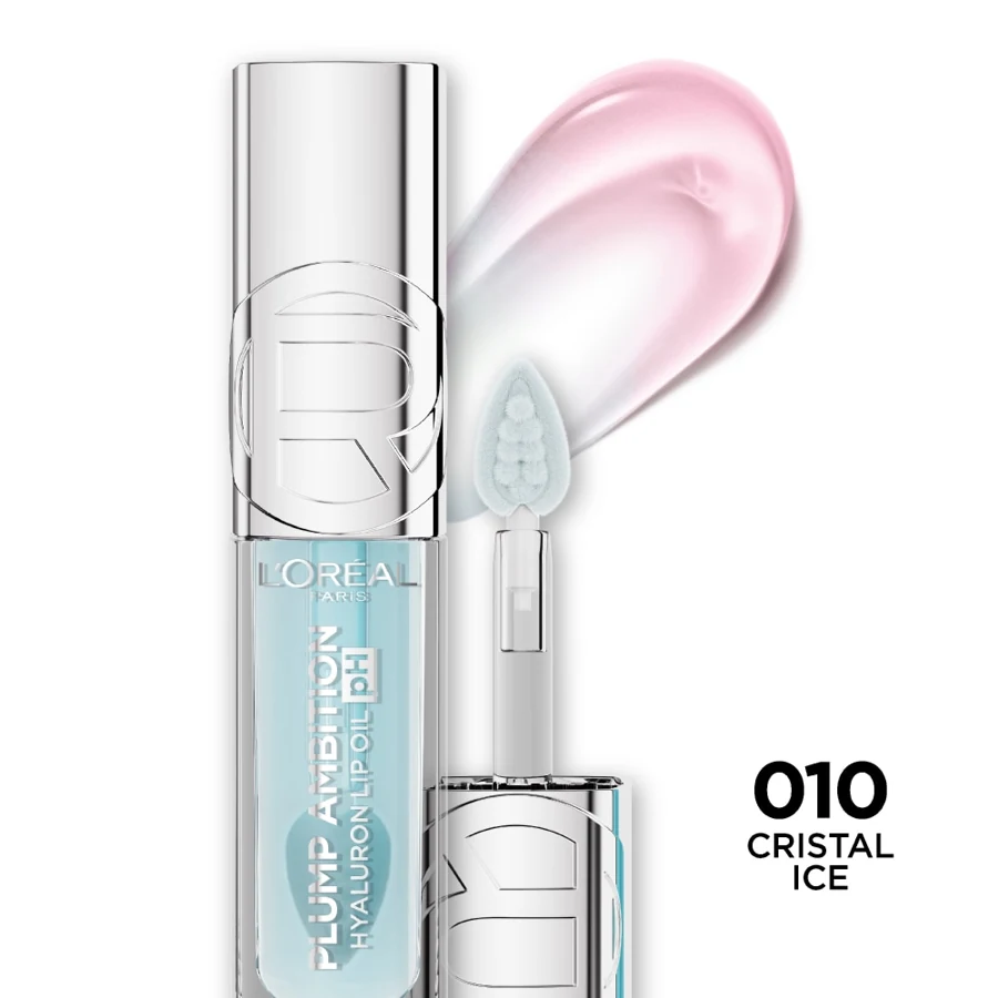 L’ORÉAL PARIS PLUMP AMBITION HYALURON LIP OIL - TONO 010 PH CRISTAL ICE