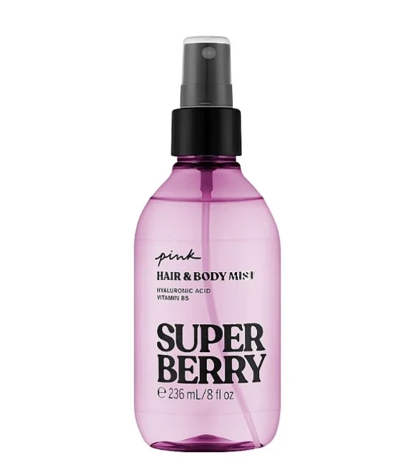 VICTORIAS SECRET PINK SUPER BERRY - PERFUME PARA CABELLO Y CUERPO 236 ML