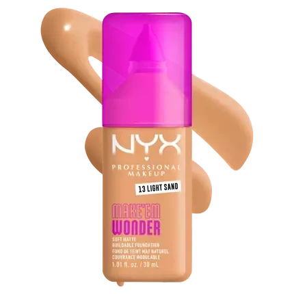 NYX MAKE EM WONDER SOFT MATTE BUILDABLE FOUNDATION - TONO 11 CLASSIC IVORY (30 ML)